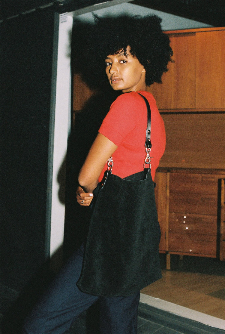 Frances Suede Tote